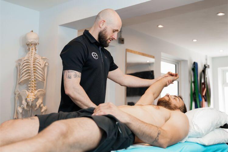 Treatment room at the Hardiman Performance clinic